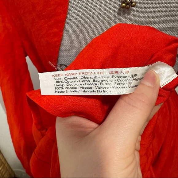 Free People Formentera Long Sleeve Mini Dress Red - Small Oversized - Picture 13 of 16